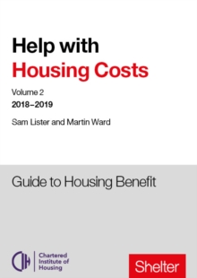 Help With Housing Costs: Volume 2 : Guide to Housing Benefit, 2018-19