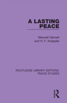 A Lasting Peace