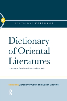 Dictionary of Oriental Literatures 2 : South and SE Asia