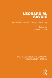 Leonard M. Savoie : Words from the Past, Thoughts for Today