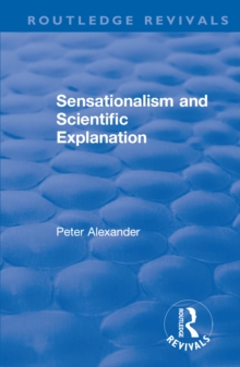 Sensationalism and Scientific Explanation