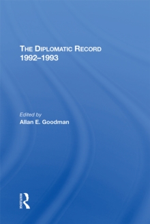 The Diplomatic Record 1992-1993