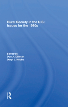 Rural Society In The U.s. : Issues For The 1980s