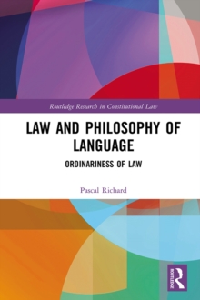 Law and Philosophy of Language : Ordinariness of Law