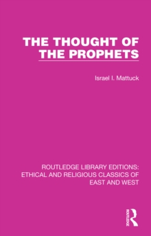 The Thought of the Prophets