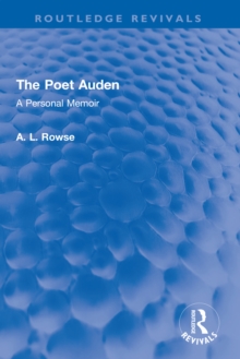 The Poet Auden : A Personal Memoir