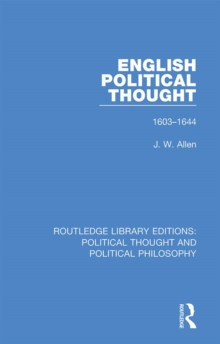 English Political Thought : 1603-1644