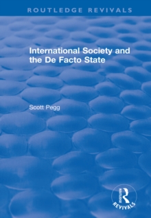 International Society and the De Facto State