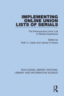 Implementing Online Union Lists of Serials : The Pennsylvania Union Lists of Serials