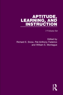 Aptitude, Learning and Instruction : 3 Volume Set