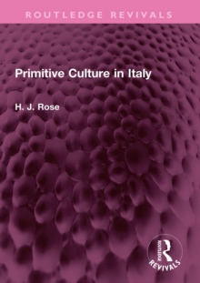 Primitive Culture in Italy