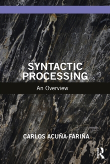 Syntactic Processing : An Overview