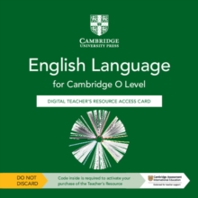 Cambridge O Level English Language Digital Teacher's Resource Access Card