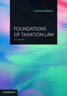 Foundations of Taxation Law