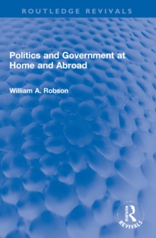 Politics and Government at Home and Abroad