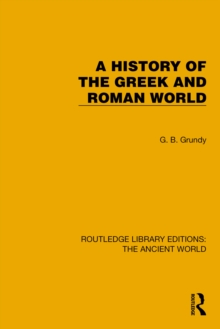 A History of the Greek and Roman World