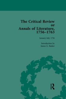 The Critical Review or Annals of Literature, 1756-1763 Vol 1