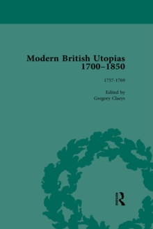 Modern British Utopias, 1700-1850 Vol 3