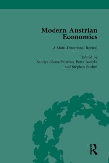 Modern Austrian Economics Vol 1