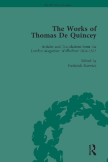 The Works of Thomas De Quincey, Part I Vol 4