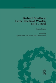 Robert Southey: Later Poetical Works, 1811-1838 Vol 1