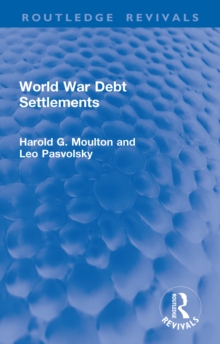 World War Debt Settlements