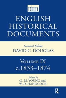 English Historical Documents : Volume 9 1833-1874