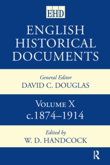 English Historical Documents : Volume 10 1874-1914