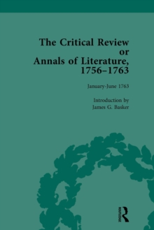 The Critical Review or Annals of Literature, 1756-1763 Vol 15