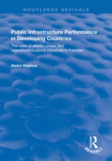 Public Infrastructure Performance in Developing Countries