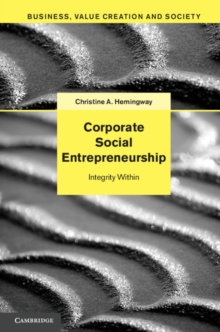 Corporate Social Entrepreneurship : Integrity Within