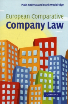 European Comparative Company Law, Paperback / softback Book European Comparative Company Law, Paperback / softback Book