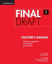 Final Draft Level 1 Teacher's Manual, Paperback Book Final Draft Level 1 Teacher's Manual, Paperback Book