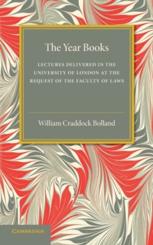 Cambridge University Press The Year Books , Lectures Delivered In The University Of London At The Request Of The Faculty Of Laws