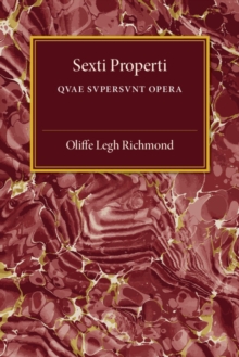 Sexti Properti : Qvae Svpersvnt Opera