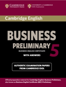 Cambridge English Business 5 Preliminary Student's Book with Answers