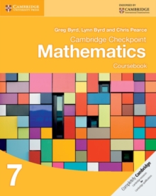 Cambridge Checkpoint Mathematics Coursebook 7, Paperback Book Cambridge Checkpoint Mathematics Coursebook 7, Paperback Book