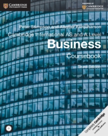 Cambridge International AS and A Level Business Coursebook with CD-ROM, Mixed media product Book Cambridge International AS and A Level Business Coursebook with CD-ROM, Mixed media product Book