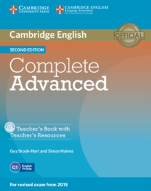 Complete Advanced Teacher's Book with Teacher's Resources Cd-rom, Mixed media product Book Complete Advanced Teacher's Book with Teacher's Resources Cd-rom, Mixed media product Book