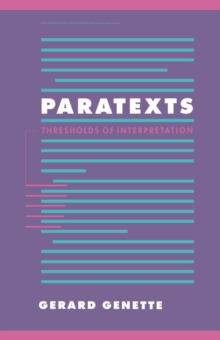 Paratexts : Thresholds of Interpretation