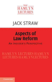 Aspects of Law Reform : An Insider's Perspective