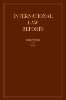 International Law Reports : Volume 173, Hardback Book International Law Reports : Volume 173, Hardback Book