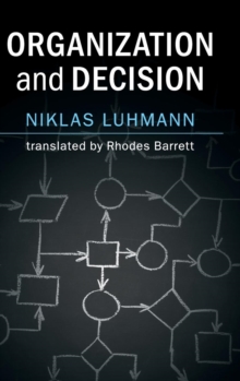 Organization and Decision, Hardback Book Organization and Decision, Hardback Book