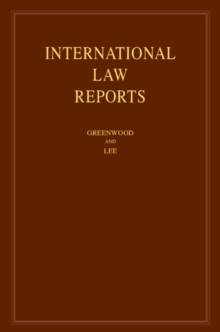 International Law Reports: Volume 179, Hardback Book International Law Reports: Volume 179, Hardback Book