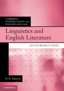 Linguistics and English Literature : An Introduction