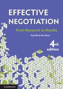 Effective Negotiation : From Research to Results