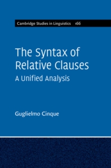 Syntax of Relative Clauses : A Unified Analysis