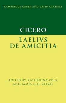 Cicero: Laelius de amicitia