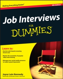 Job Interviews For Dummies, Paperback Book Job Interviews For Dummies, Paperback Book