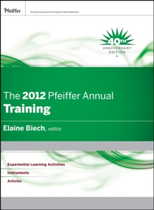 The 2012 Pfeiffer Annual : Training